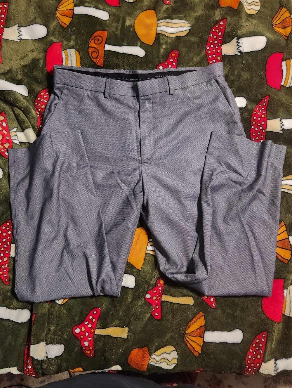 Perry Ellis Portfolio Light Gray Flex Stretch Dress Pants